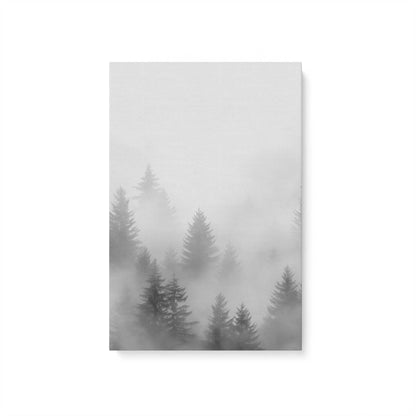 Winter Forest Fog Canvas Print, Set of 3