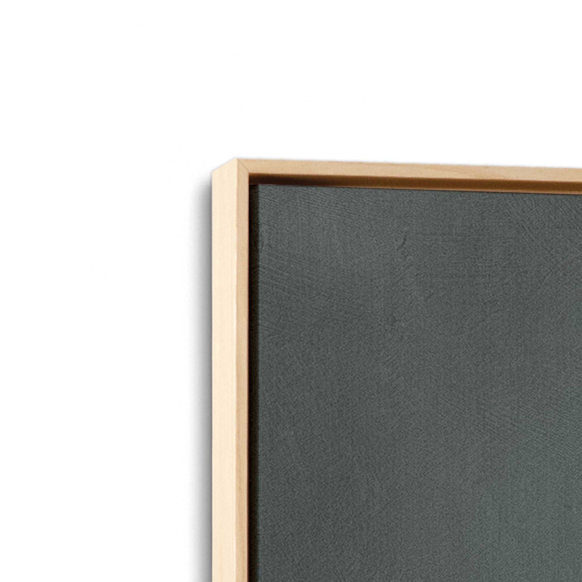 [Color:American Maple], Picture of art in a American Maple frame at an angle