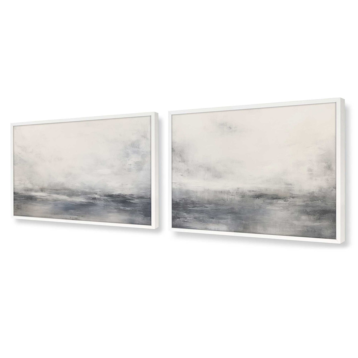[Color:Opaque White], Picture of art in a Opaque White frame at an angle