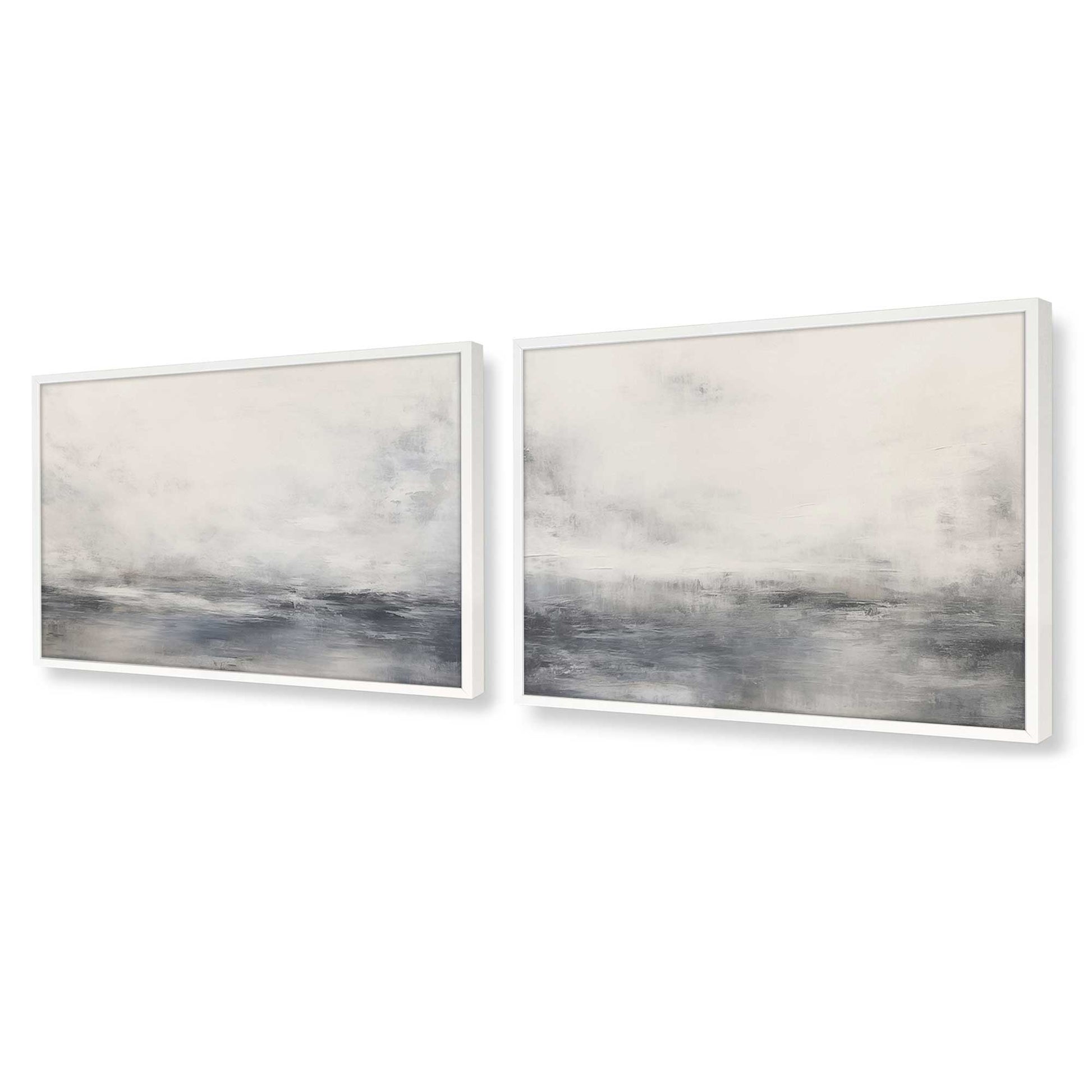 [Color:Opaque White], Picture of art in a Opaque White frame at an angle