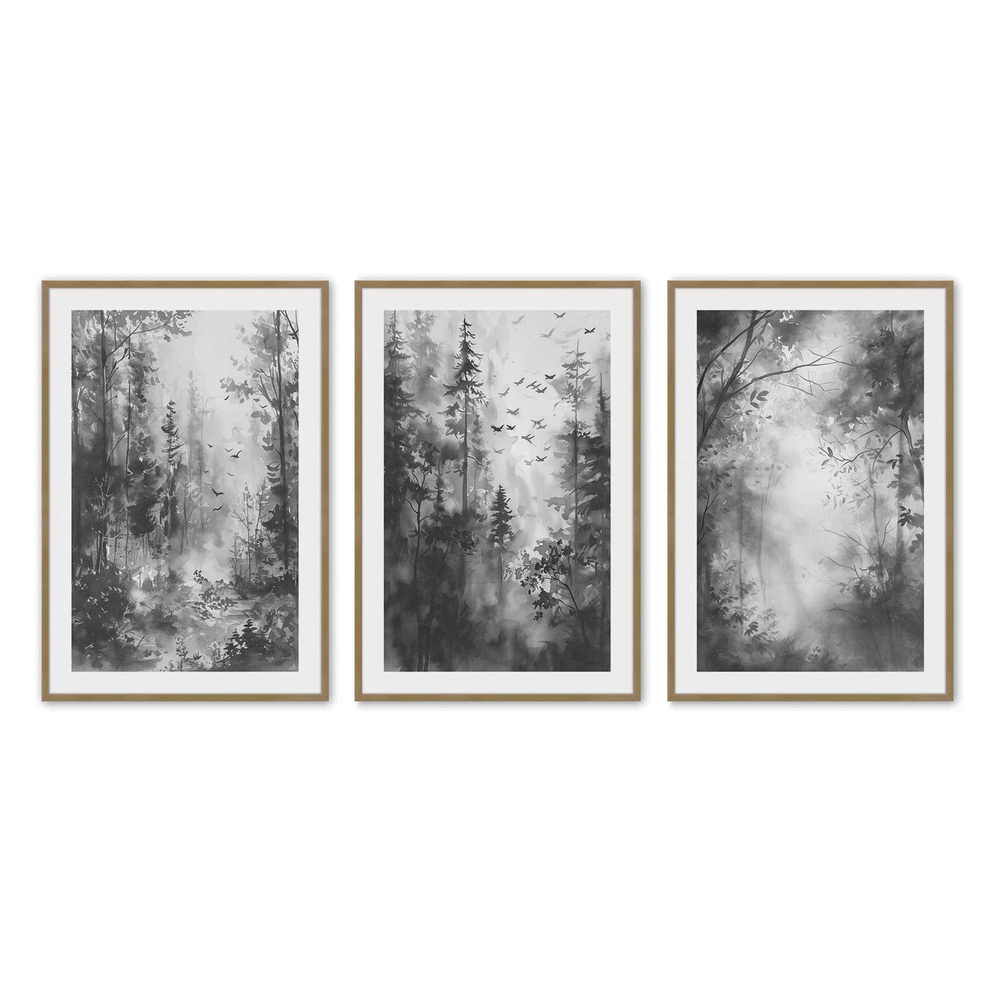 [Color:Brushed Gold], Picture of art in a Brushed Gold frame