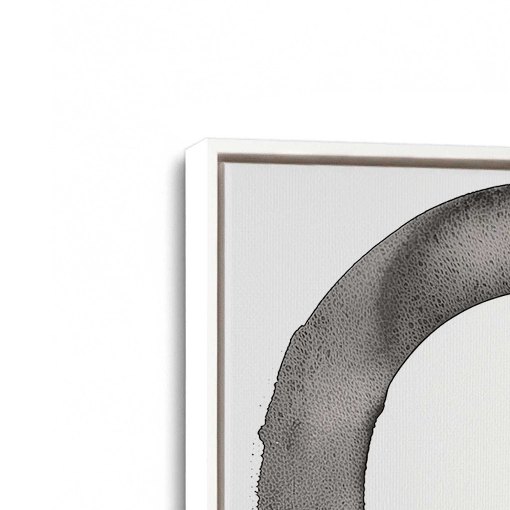 [Color:Opaque White], Picture of art in a White frame at an angle