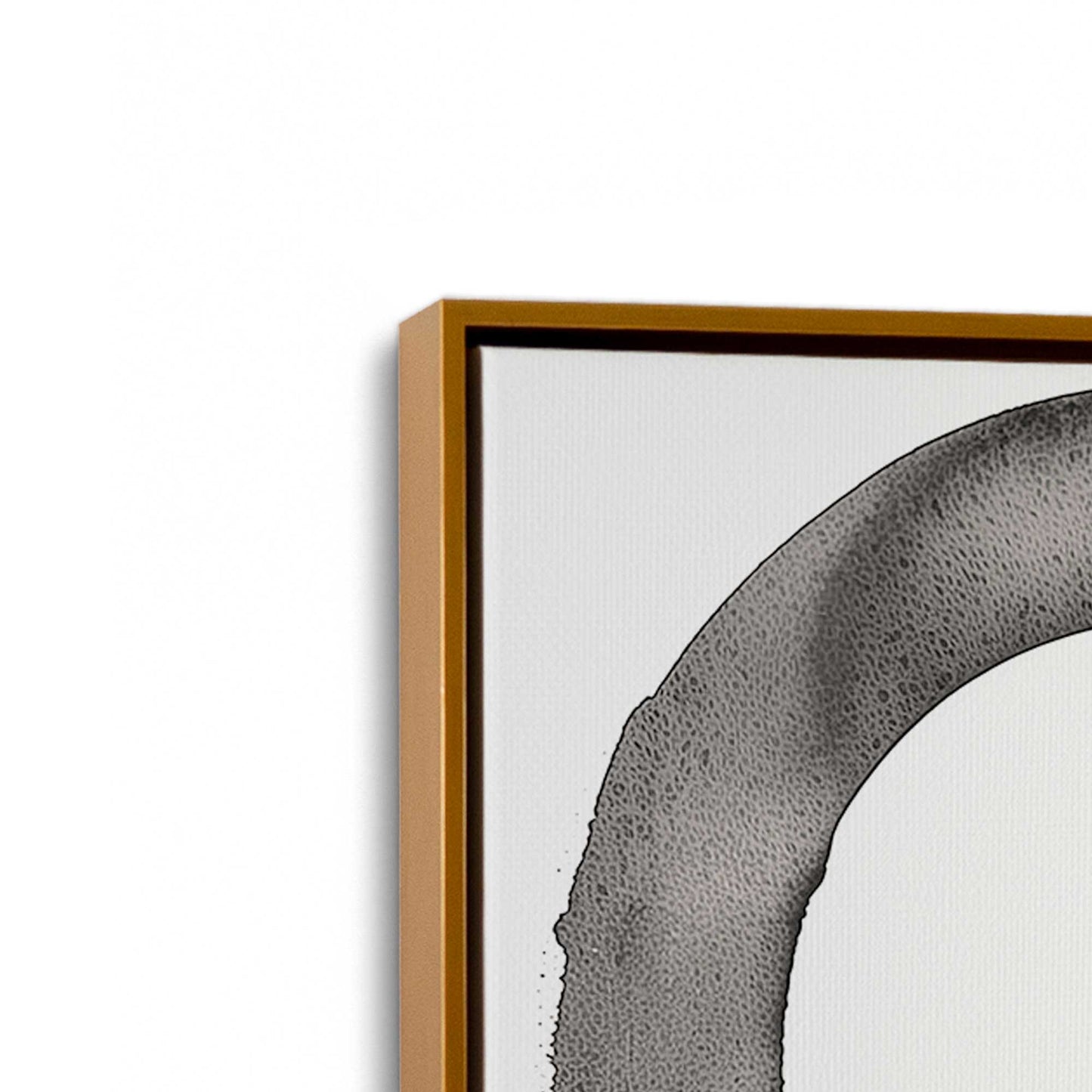 [Color:Polished Gold], Picture of art in a Polished Gold frame at an angle