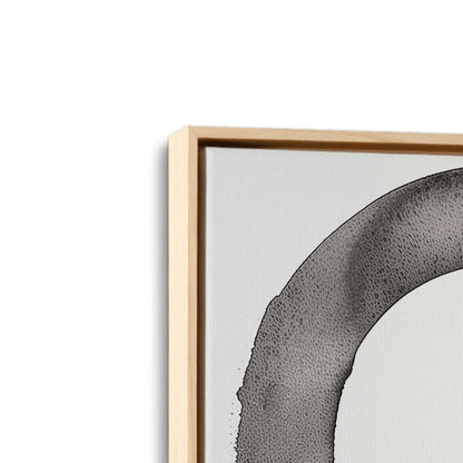 [Color:American Maple], Picture of art in a American Maple frame at an angle