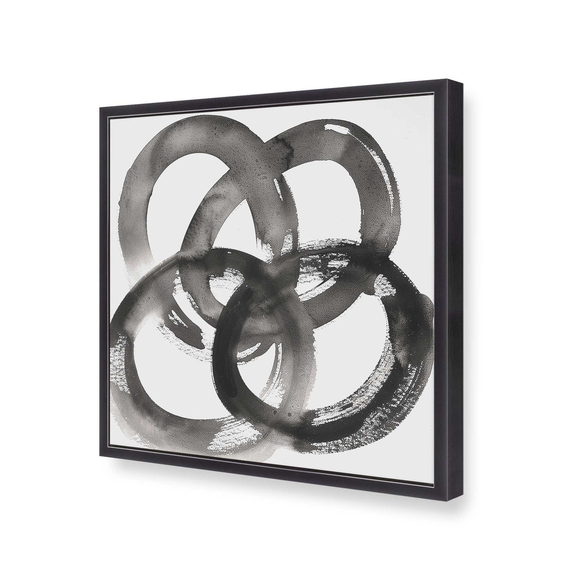 [Color:Weathered Zinc], Picture of art in a Weathered Zinc frame at an angle