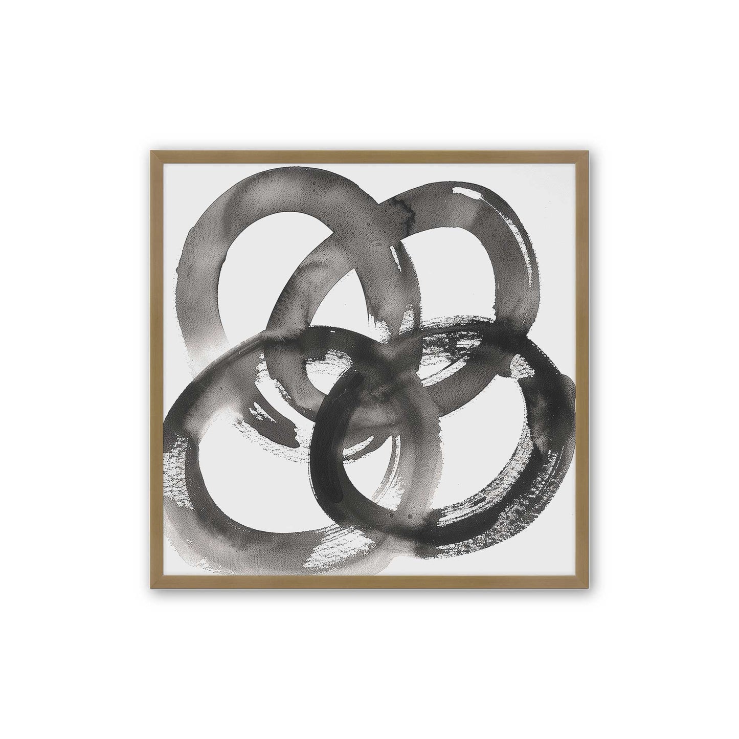 [Color:Brushed Gold], Picture of art in a Brushed Gold frame