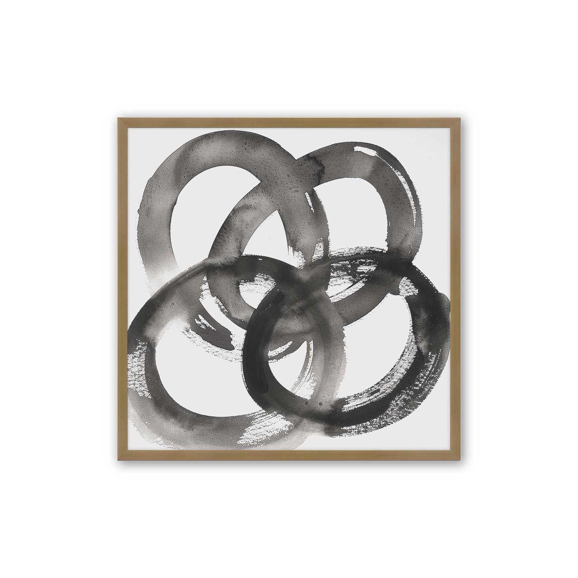 [Color:Brushed Gold], Picture of art in a Brushed Gold frame