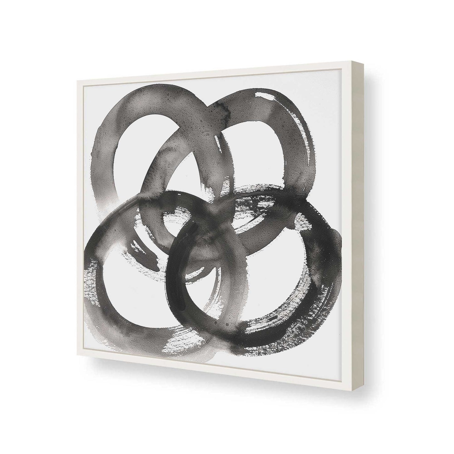 [Color:Opaque White], Picture of art in a Opaque White frame at an angle