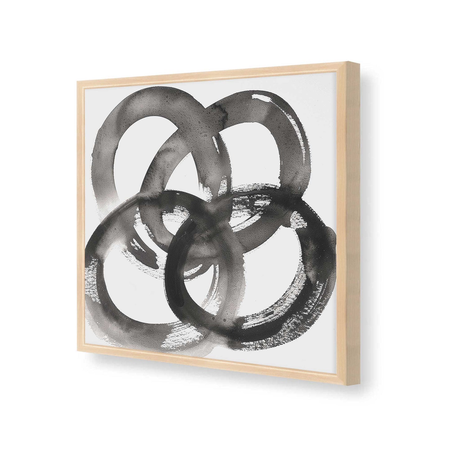 [Color:Raw Maple], Picture of art in a Raw Maple frame at an angle
