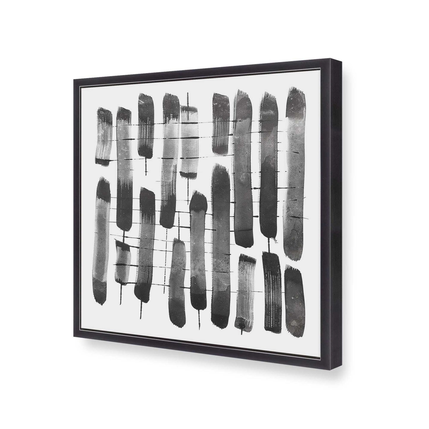 [Color:Weathered Zinc], Picture of art in a Weathered Zinc frame at an angle