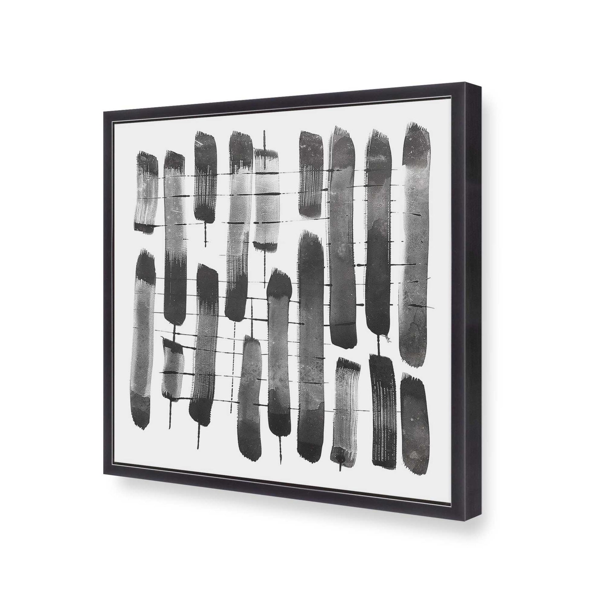 [Color:Weathered Zinc], Picture of art in a Weathered Zinc frame at an angle