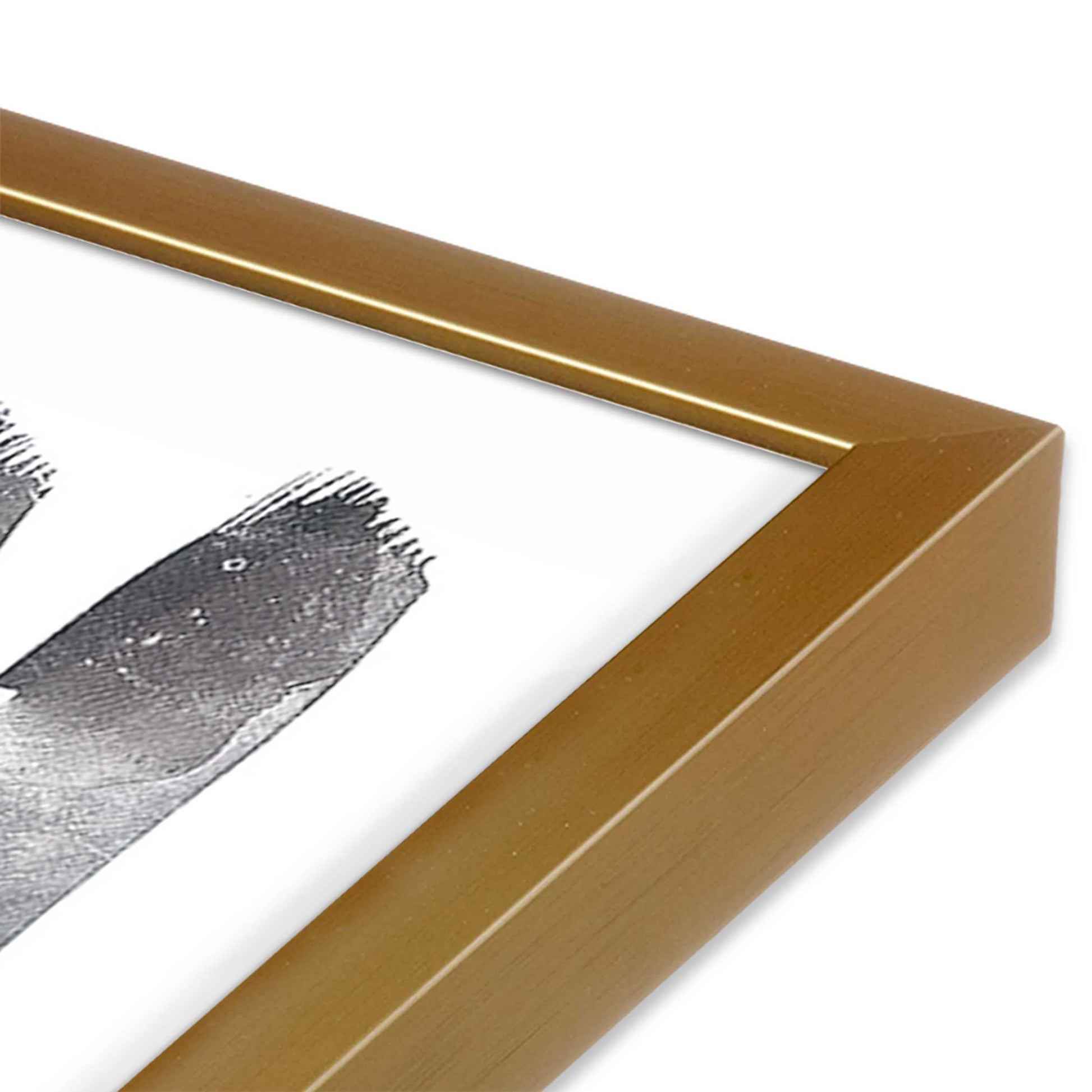 [Color:Polished Gold], Picture of art in a Polished Gold frame of the corner