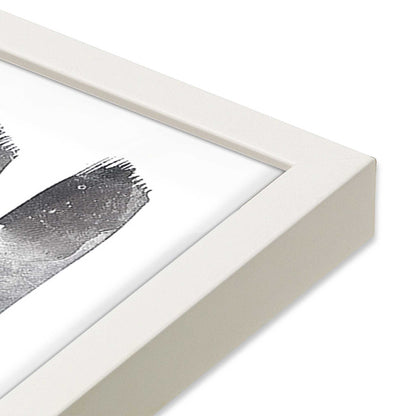 [Color:Opaque White], Picture of art in a Opaque White frame of the corner