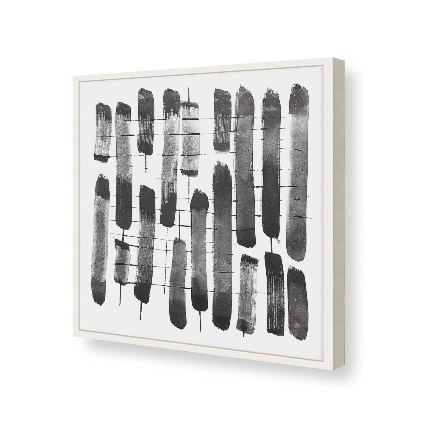 [Color:Opaque White], Picture of art in a Opaque White frame at an angle