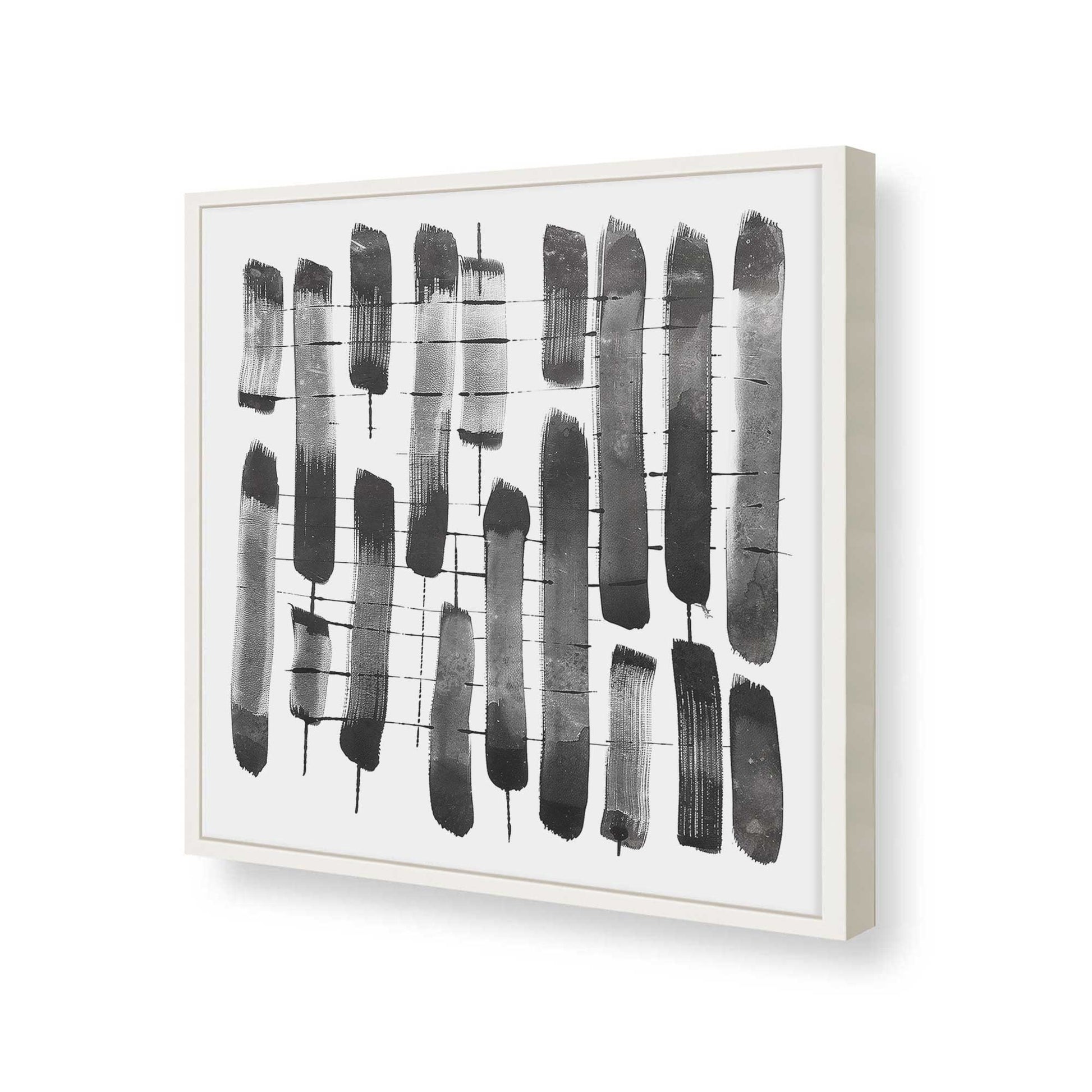 [Color:Opaque White], Picture of art in a Opaque White frame at an angle