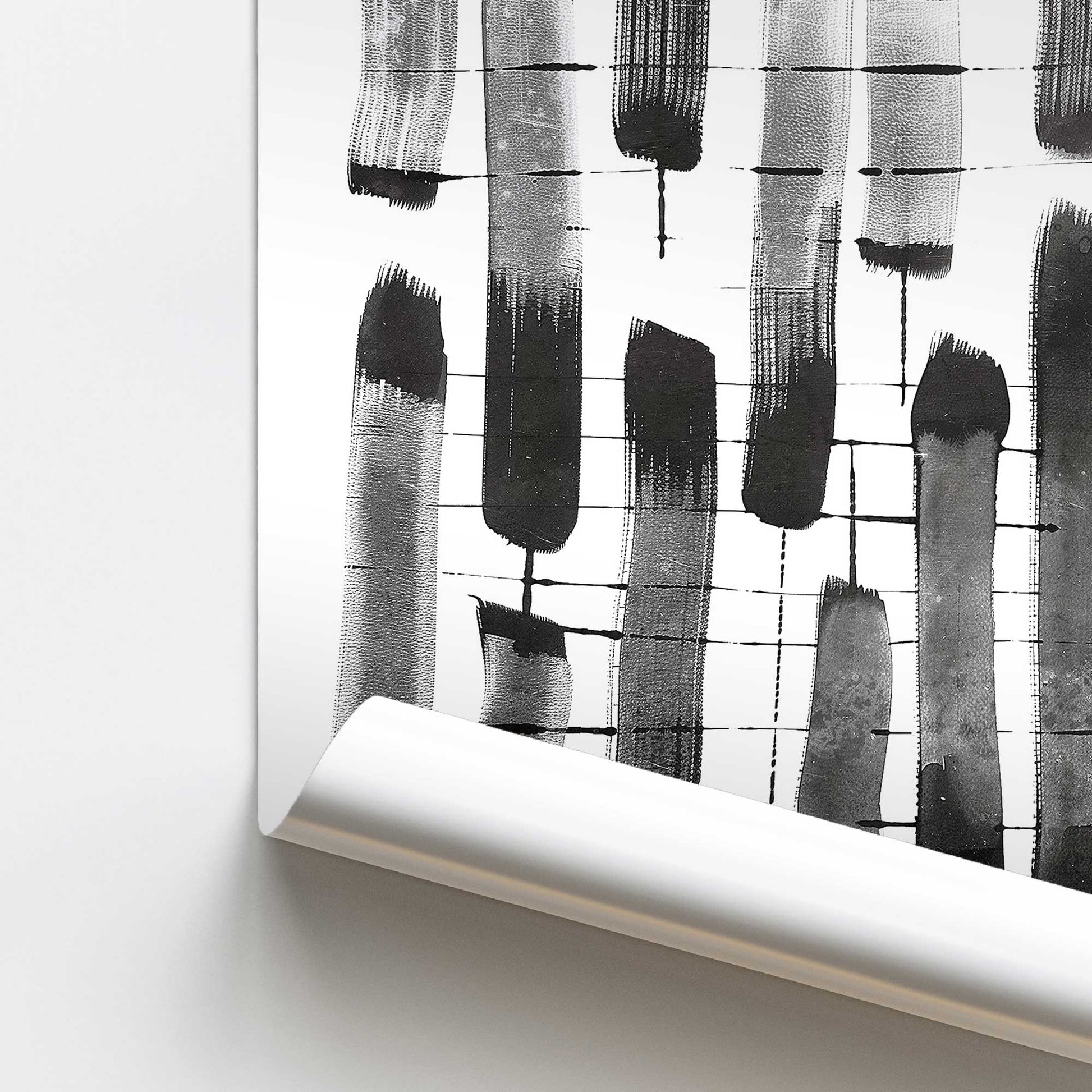 [color:Rolled Print], Picture of close up of art