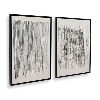 [Color:Satin Black], Picture of art in a Satin Black frame at an angle