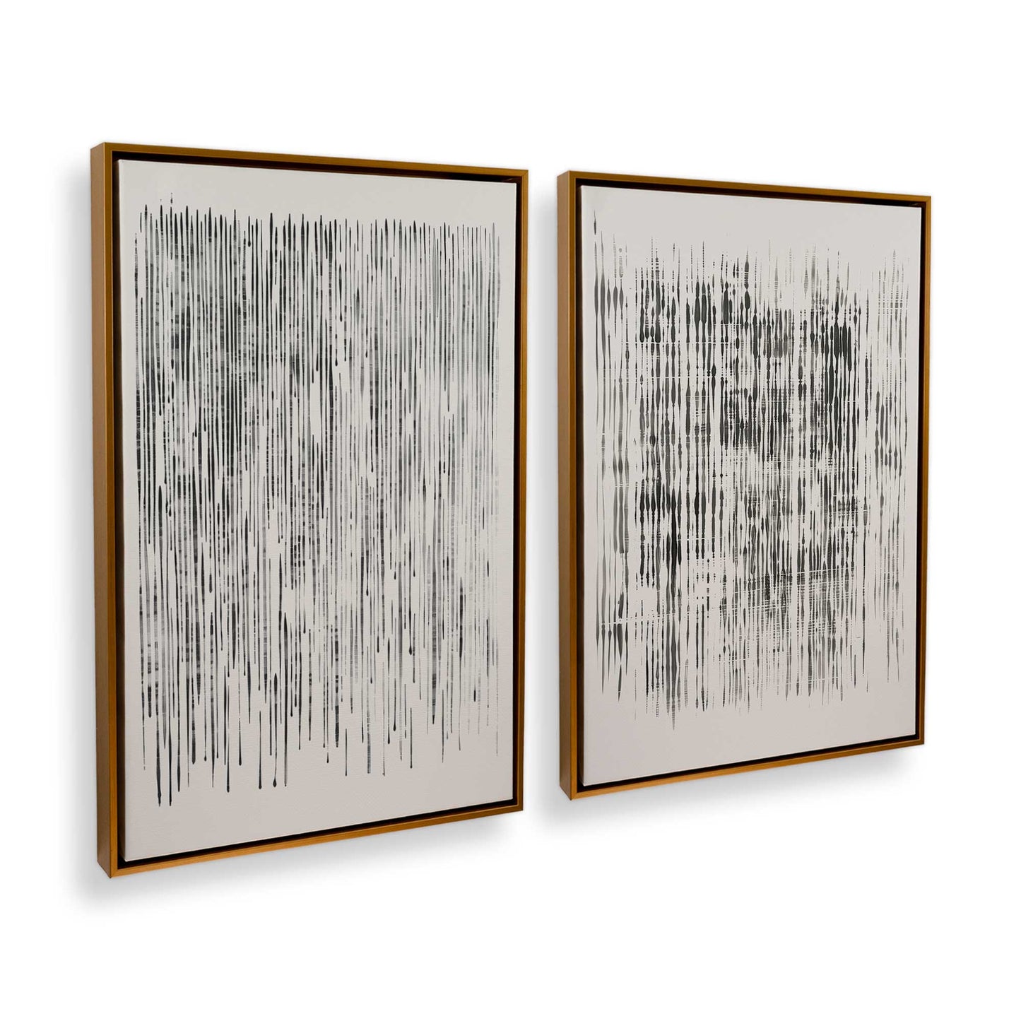 [Color:Polished Gold], Picture of art in a Polished Gold frame at an angle