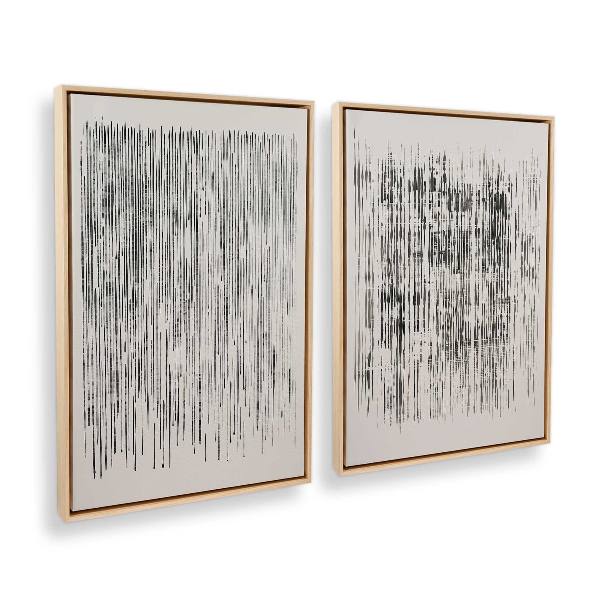 [Color:American Maple], Picture of art in a American Maple frame at an angle