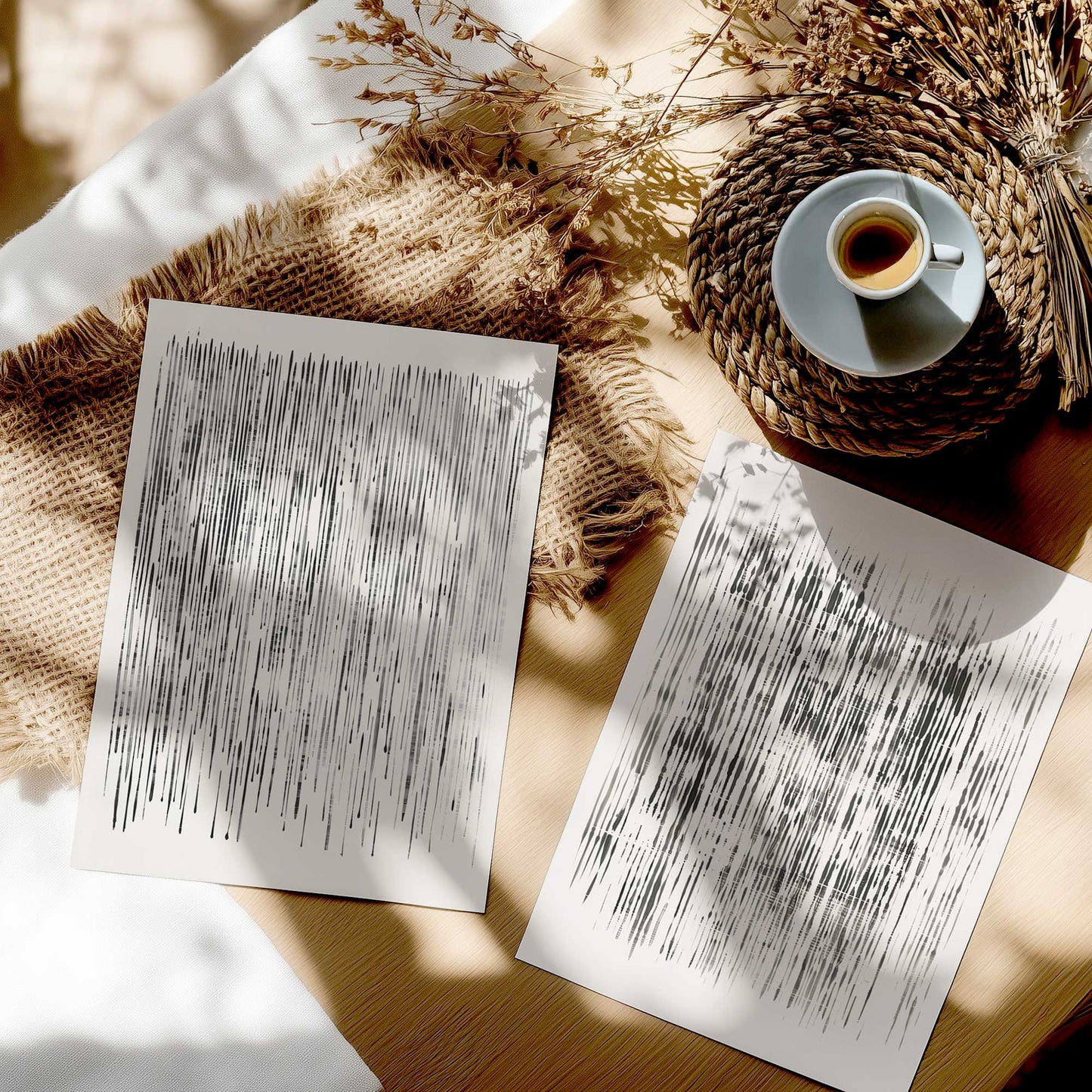 [color:Rolled Print], Picture in a room