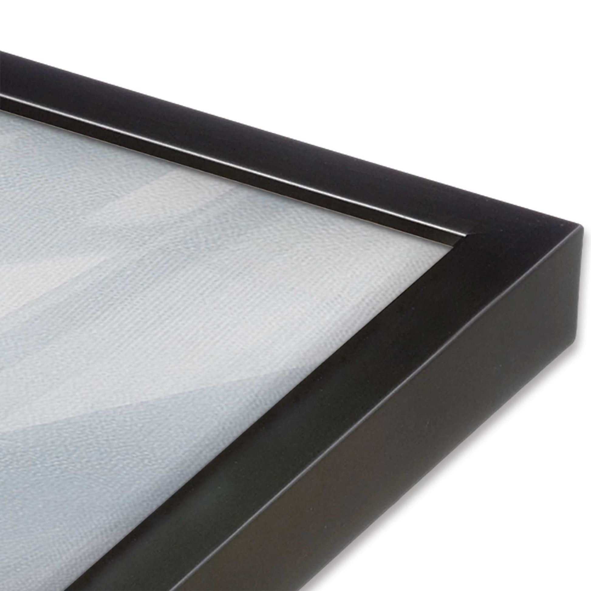 [Color:Weathered Zinc], Picture of art in a Weathered Zinc frame of the corner