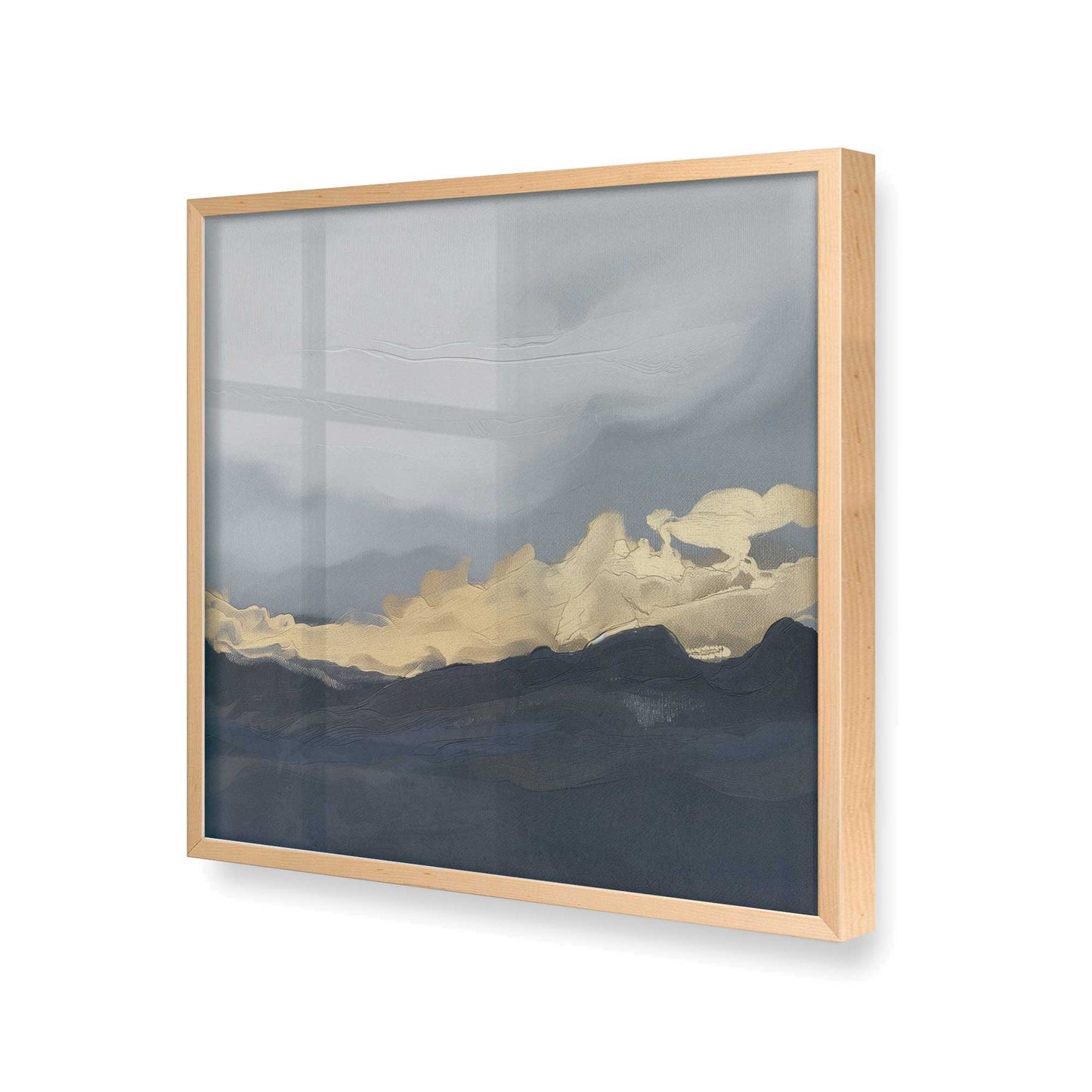 [Color:Raw Maple], Picture of art in a Raw Maple frame at an angle