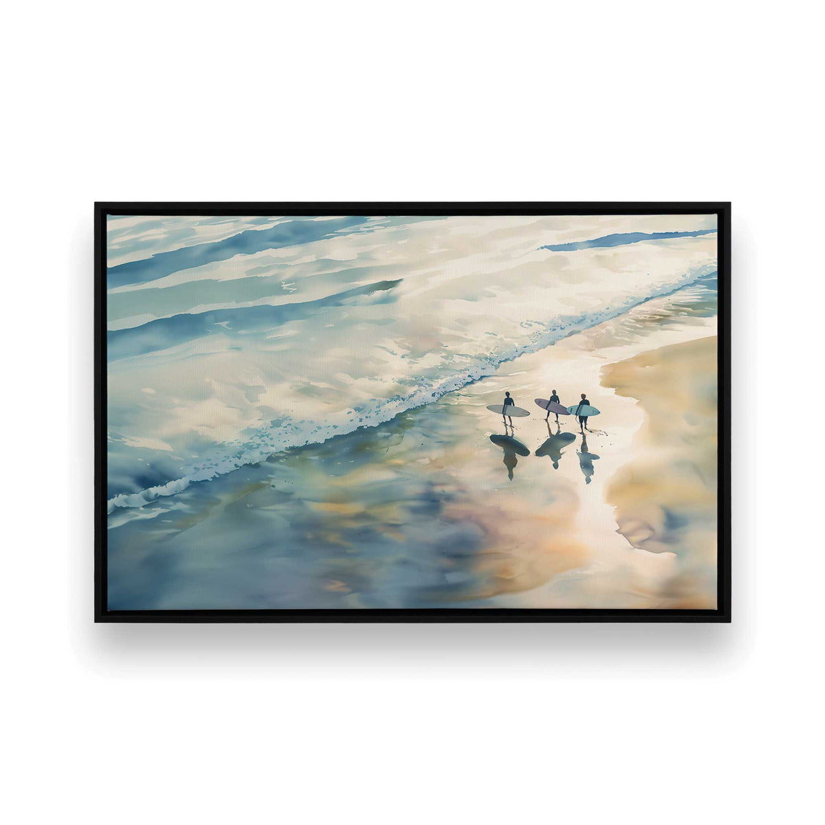 [Color:Satin Black], Picture of art in a Satin Black frame