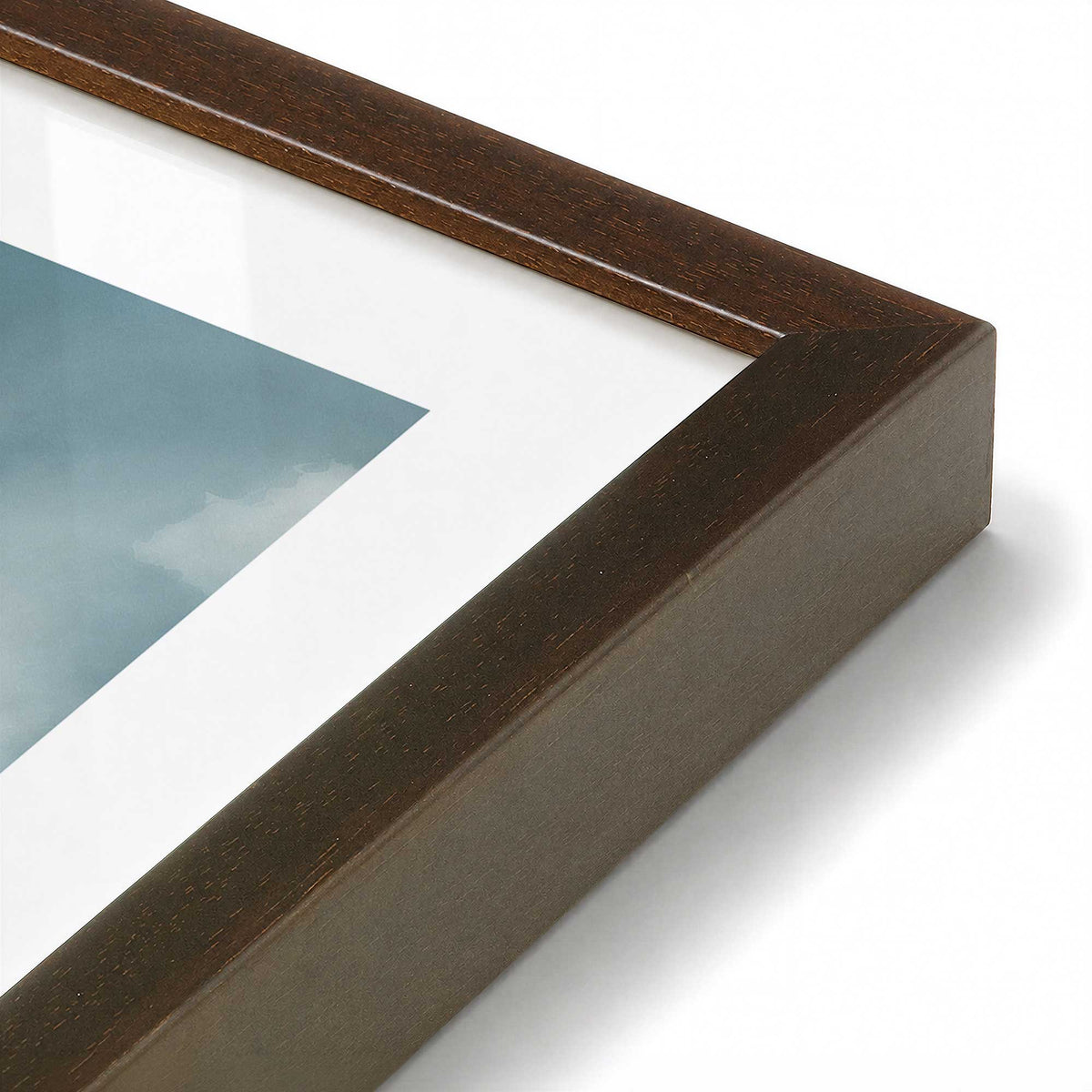 [Color:Belvinder Brown], Picture of art in a Polished Chrome frame at an angle