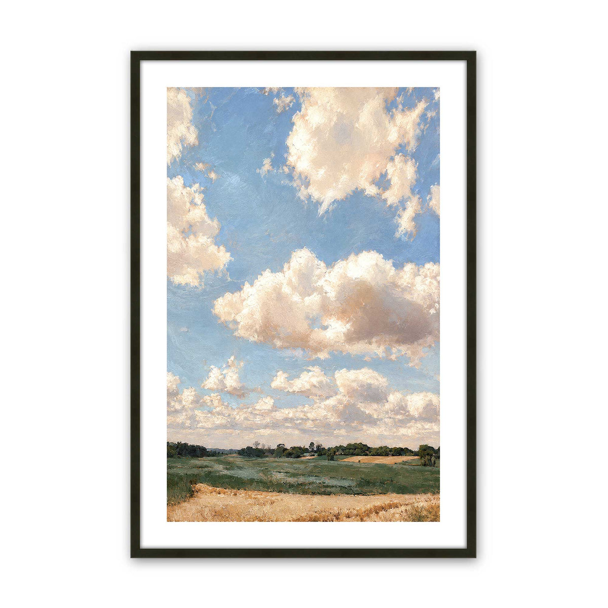 [Color:Satin Black], Picture of art in a Satin Black frame