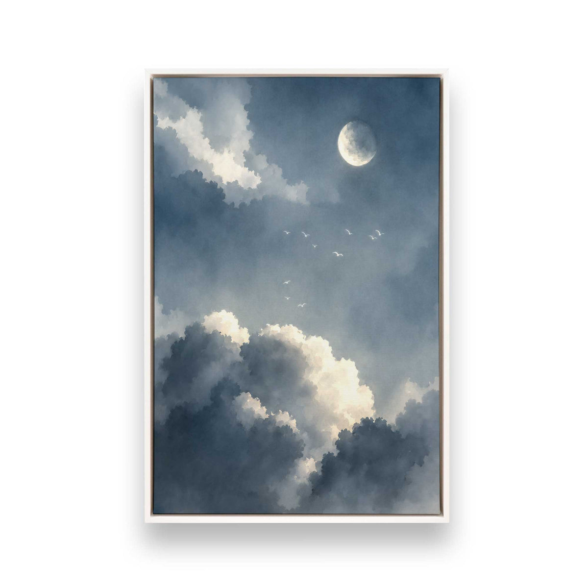 [Color:Opaque White], Picture of art in a White frame