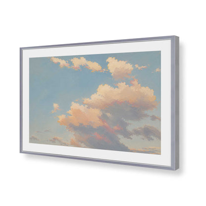 [Color:Polished Chrome], Picture of art in a Polished Chrome frame of the corner