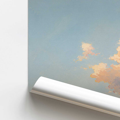Peachy Cloud Club Paper Print