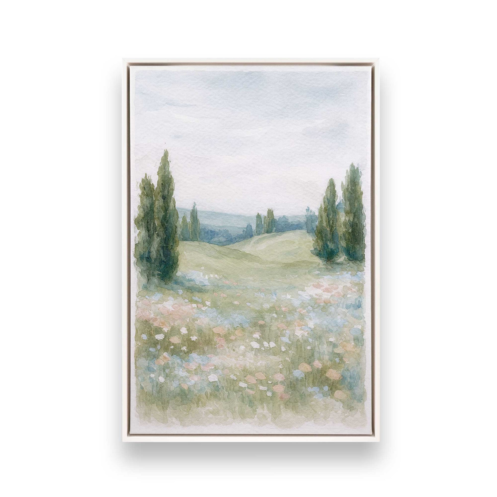 [Color:Opaque White], Picture of art in a White frame