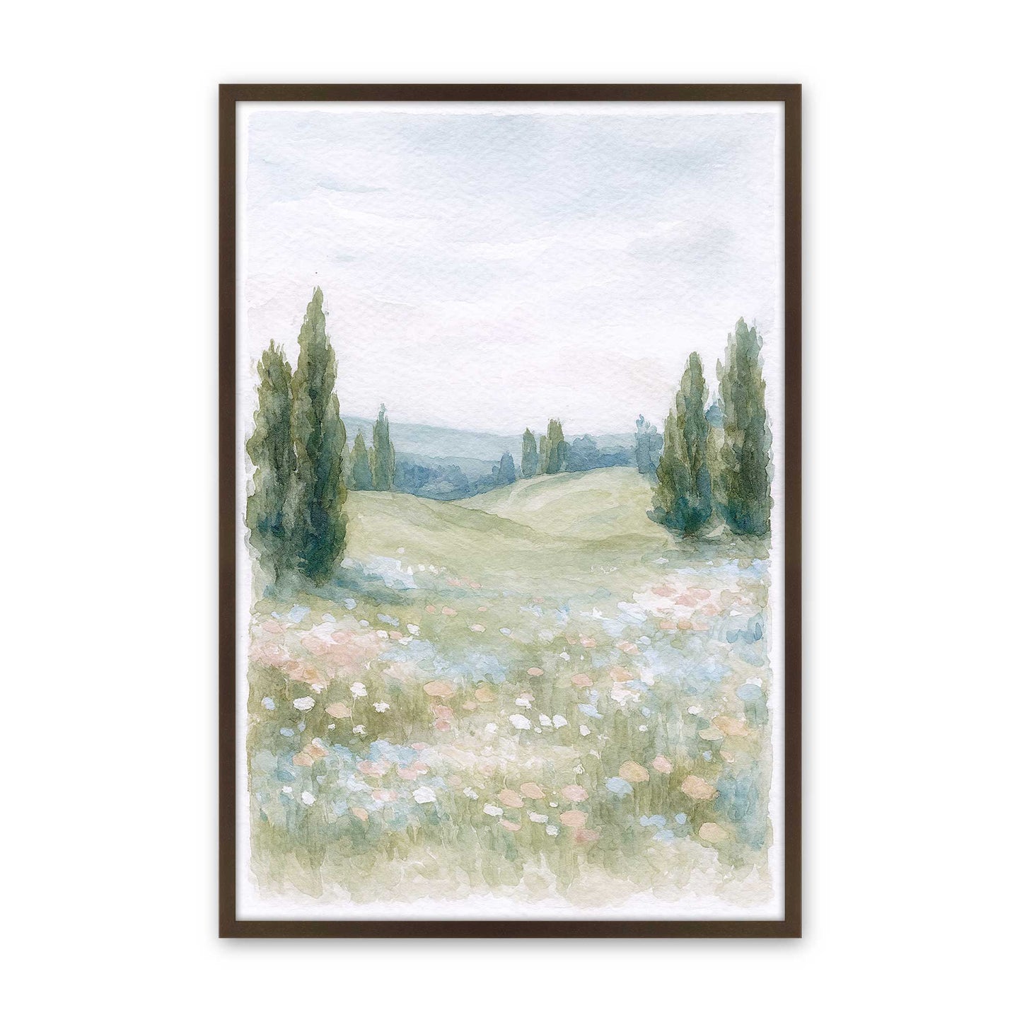 [Color:Brown], Picture of art in a Brown frame