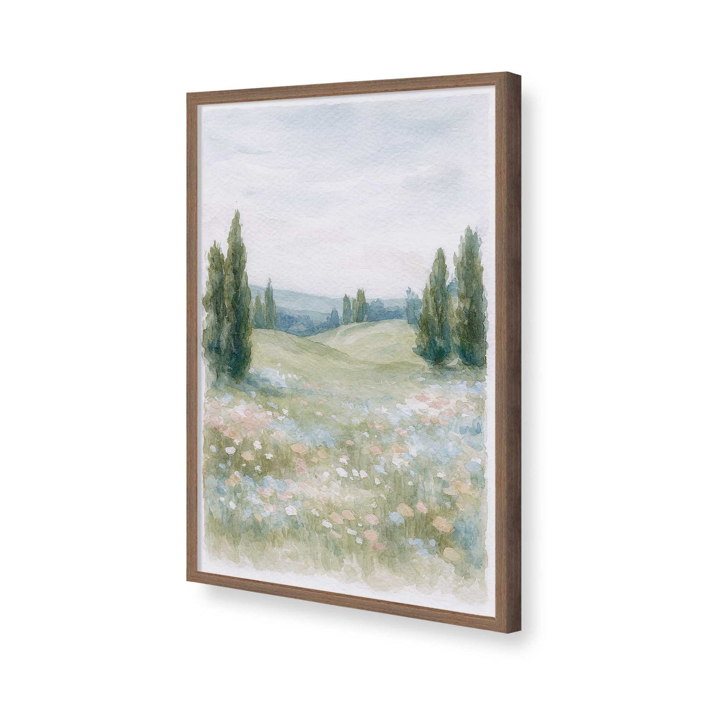 [Color:Walnut], Picture of art in a Walnut frame of the corner