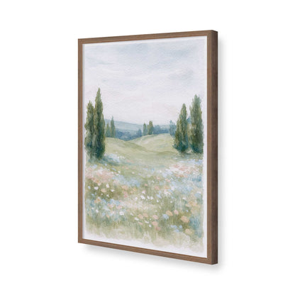 [Color:Walnut], Picture of art in a Walnut frame of the corner