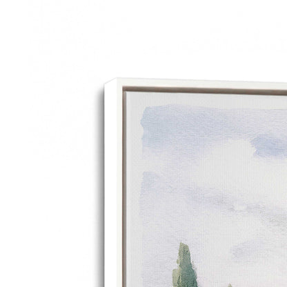 [Color:Opaque White], Picture of art in a White frame at an angle