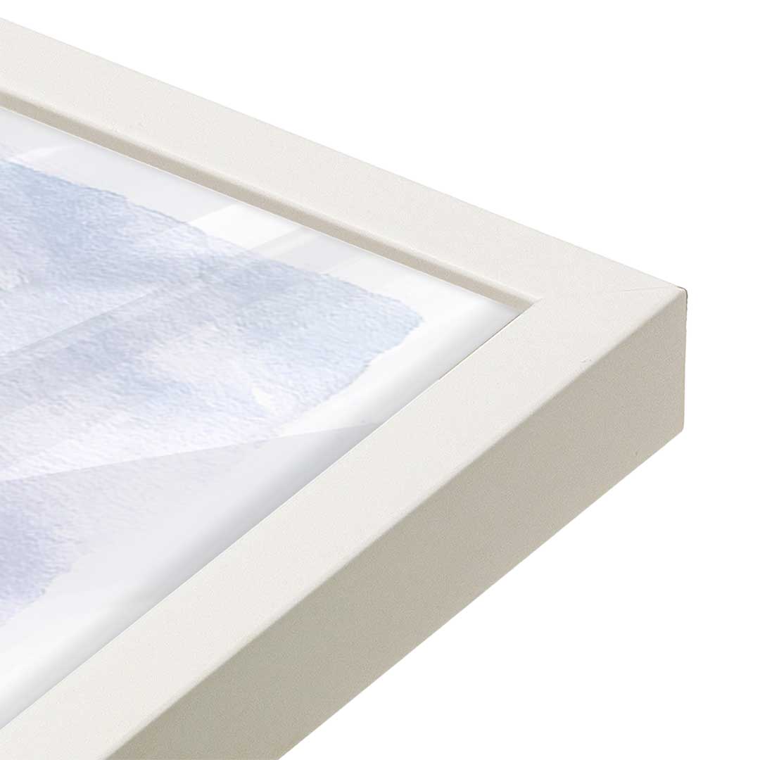 [Color:Opaque White], Picture of art in a Opaque White frame at an angle