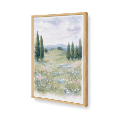 [Color:American Maple], Picture of art in a American Maple frame of the corner