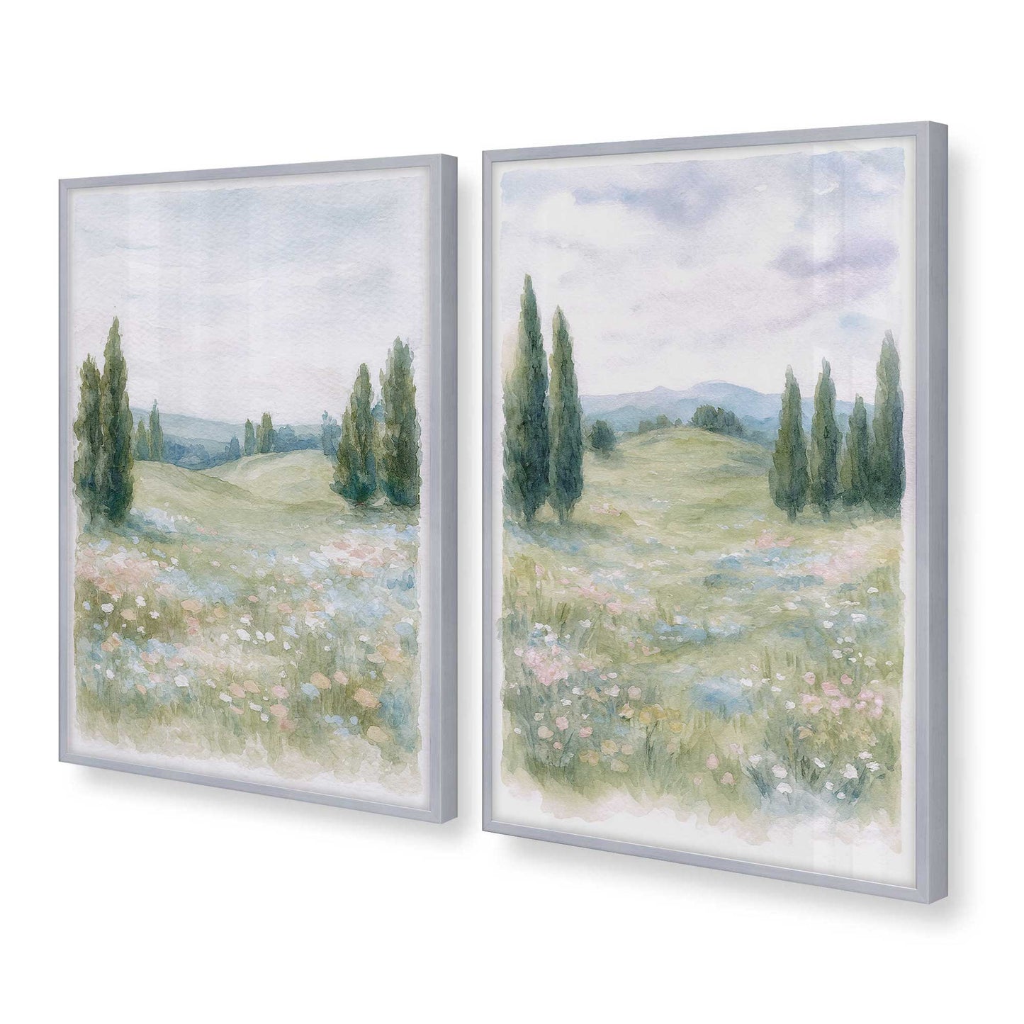 [Color:Polished Chrome], Picture of art in a Polished Chrome frame at an angle