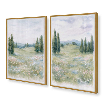 [Color:Polished Gold], Picture of art in a Polished Gold frame at an angle