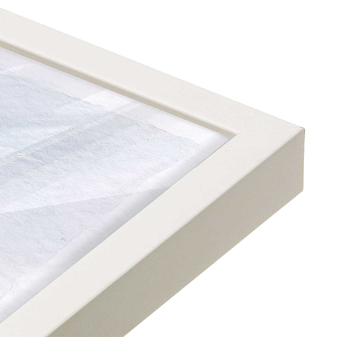 [Color:Opaque White], Picture of art in a Opaque White frame of the corner
