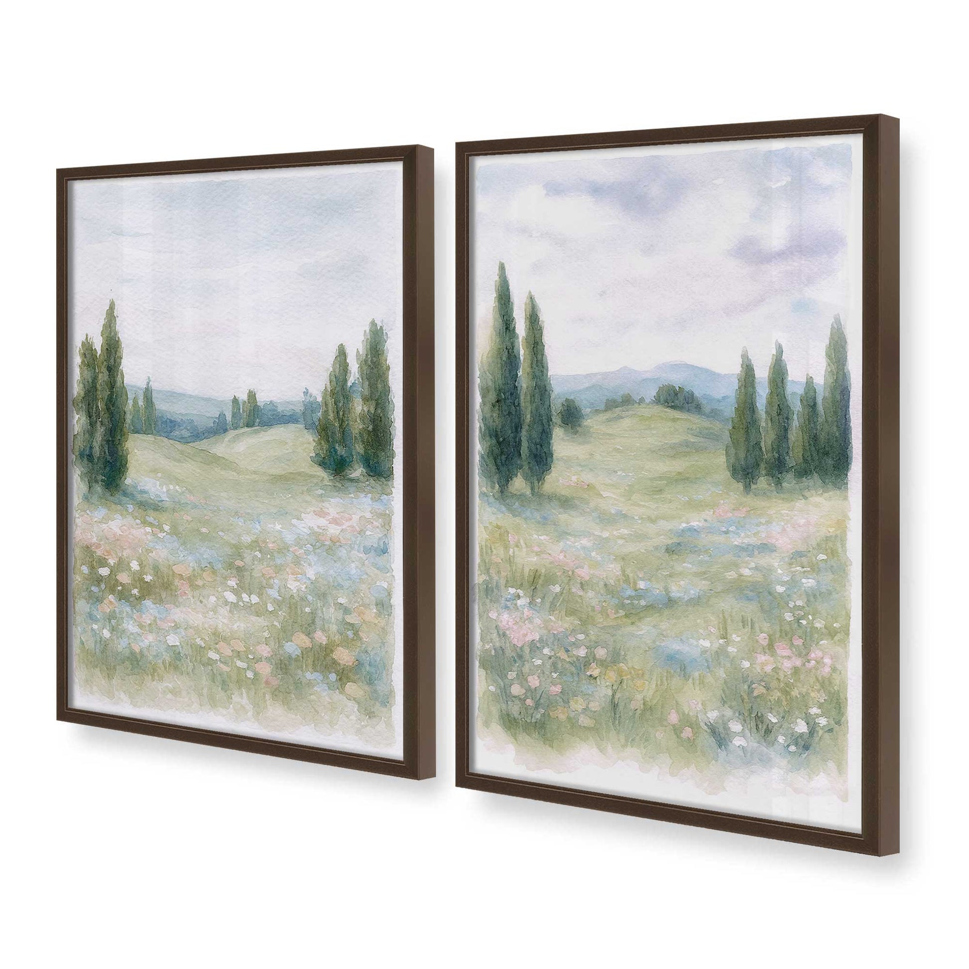 [Color:Belvinder Brown], Picture of art in a Belvinder Brown frame at an angle