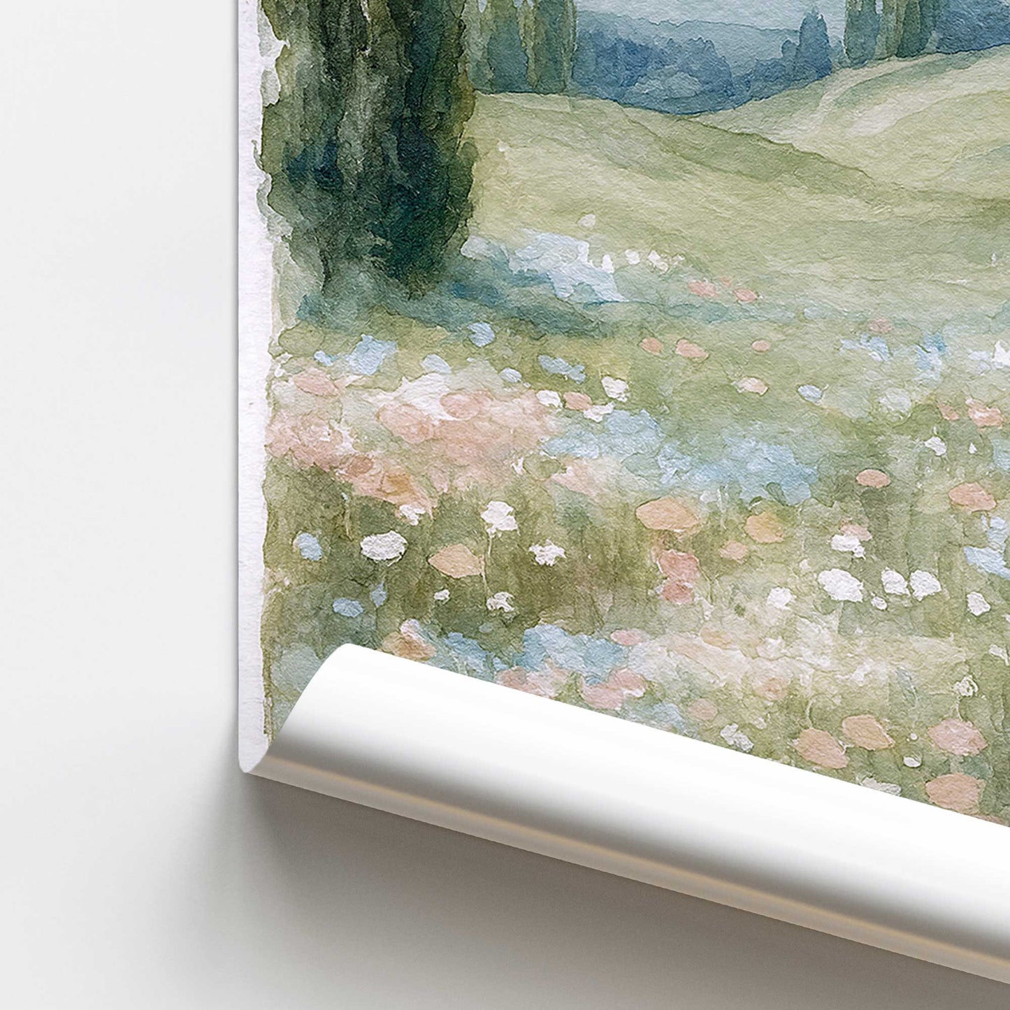 [color:Rolled Print], Picture of close up of art