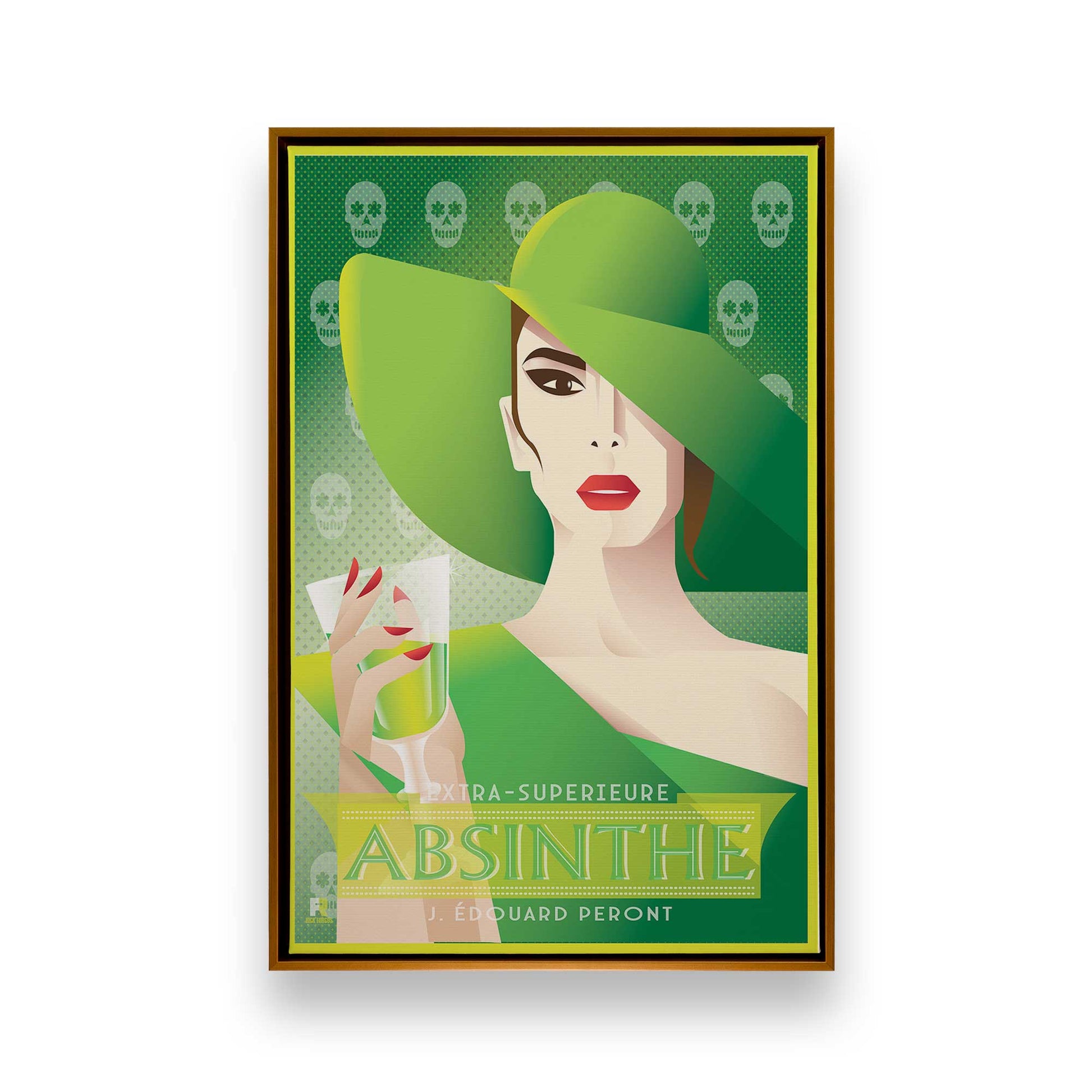 [Color:Polished Gold], Picture of art in a Polished Gold frame