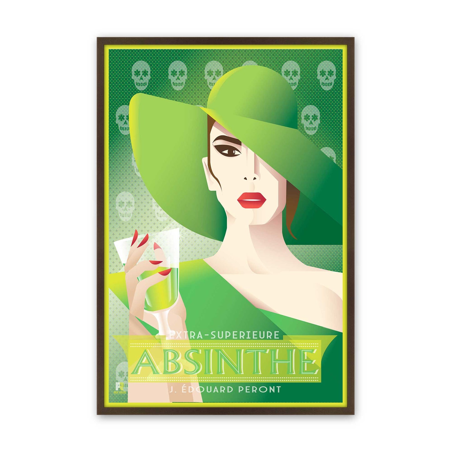 [Color:Belvinder Brown], Picture of art in a Belvinder Brown frame