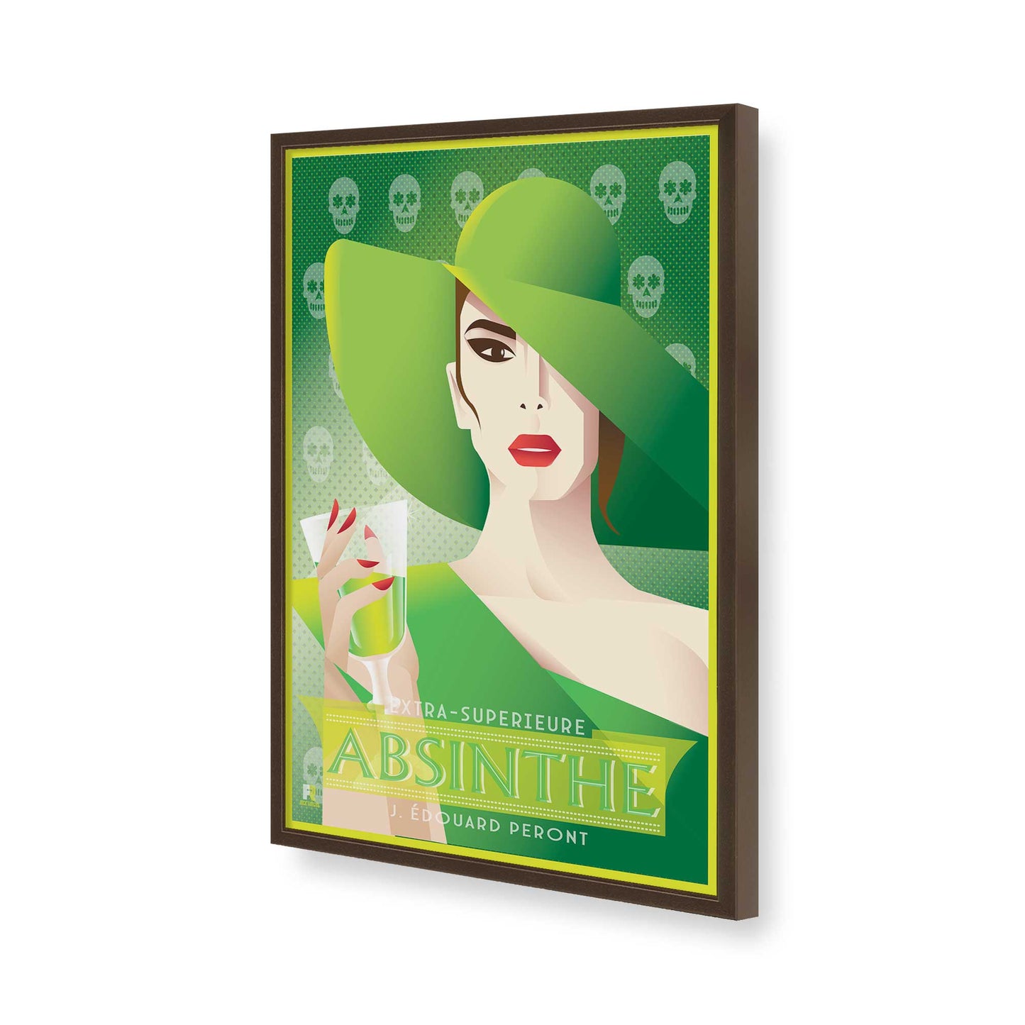 [Color:Belvinder Brown], Picture of art in a Belvinder Brown frame of the corner