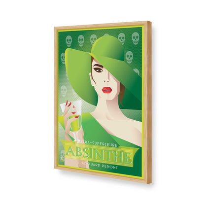 [Color:American Maple], Picture of art in a American Maple frame of the corner