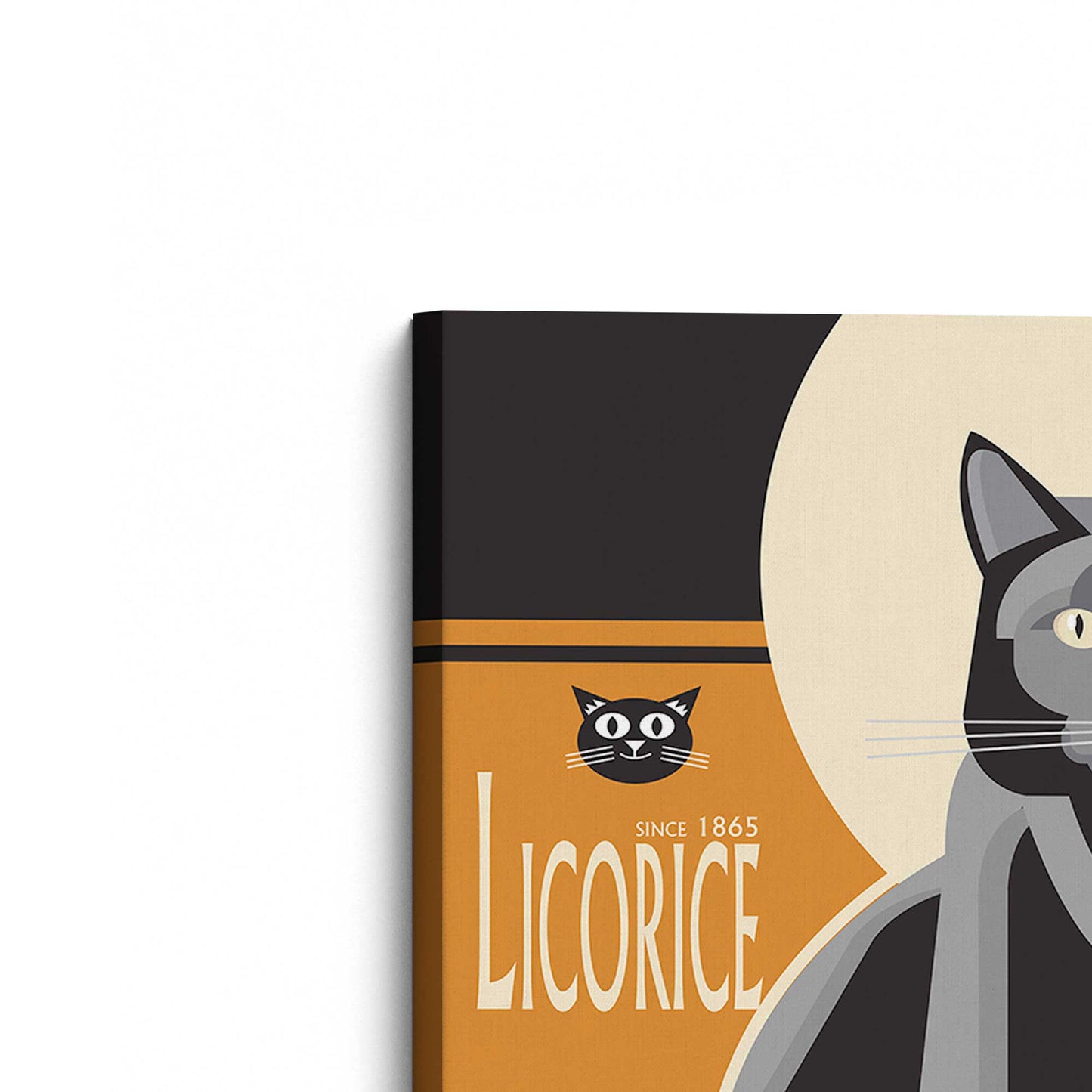 [Color:Stretched Canvas], Picture of the corner of the art