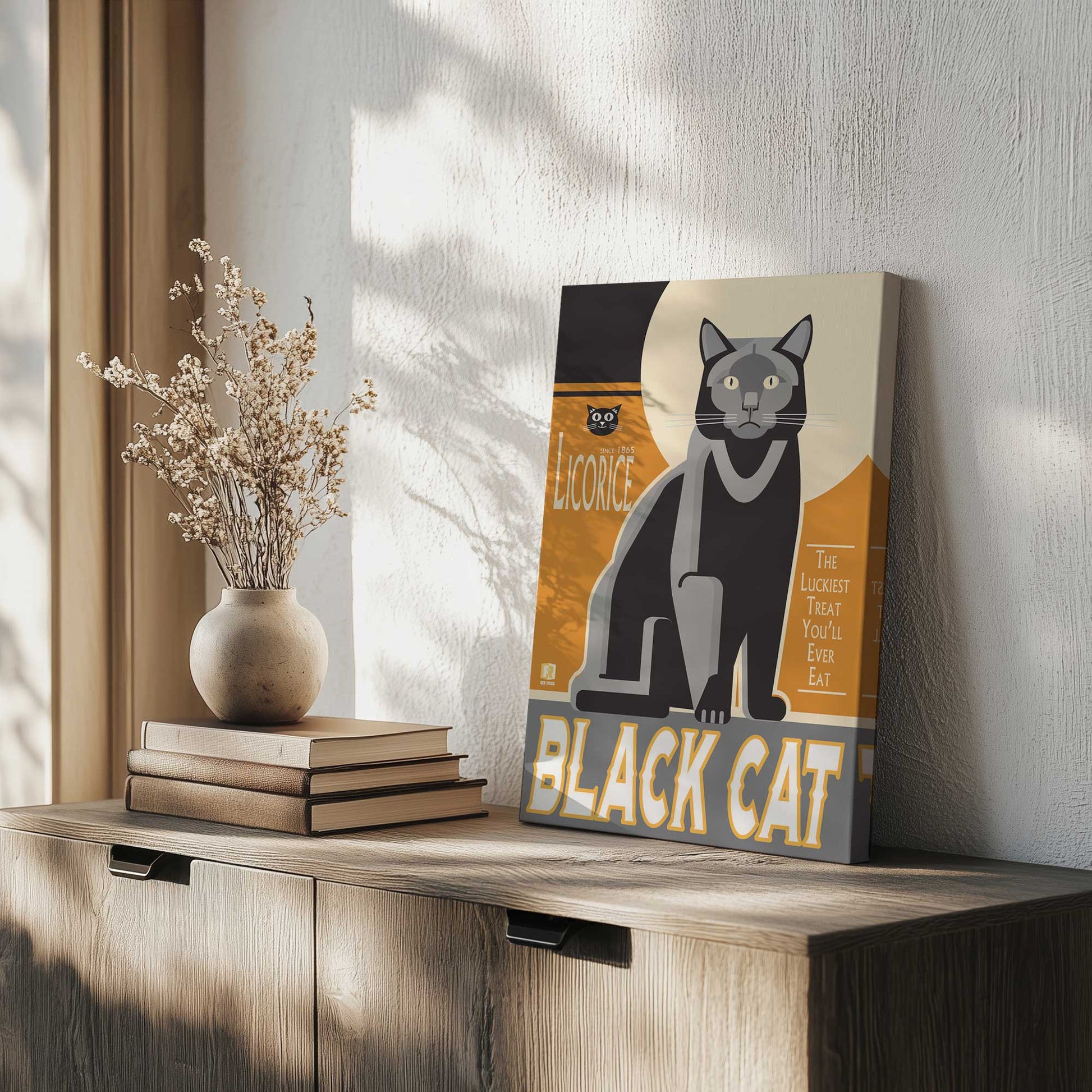 [Color:Stretched Canvas], Picture of art at an angle